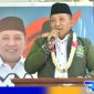 Caption: H.Slamet Junaidi menyampaikan sambutan dalam konsolidasi Kader PKB dan deklarasi pemenangan, di Sreseh. (dok. foto istimewa). 