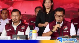 Caption: Kabareskrim Polri Komjen Wahyu Widada saat menyampaikan pers release, (sumber foto: detik). 