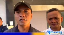 Caption: paslon bupati dan wakil bupati Bangkalan, Lukman-Fauzan, saat di wawancara awak media, (dok. regamedianews).