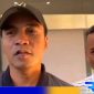 Caption: paslon bupati dan wakil bupati Bangkalan, Lukman-Fauzan, saat di wawancara awak media, (dok. regamedianews).