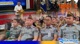 Caption: berlangsungnya kolaborasi pengungkapan kasus tindak pidana narkotika, di Pendopo Agung Bupati Bangkalan. 