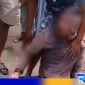 Caption: kondisi pelaku curanmor babak belur usai diamuk warga, (dok. regamedianews). 
