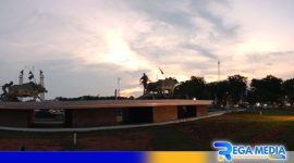 Caption: keindahan Alun-Alun Trunojoyo Sampang disaat menjelang malam, (dok. regamedianews). 