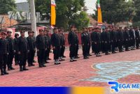 Caption: apel gabungan regu pengamanan Lapas Narkotika Kelas IIA Pamekasan, (dok. regamedianews). 