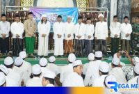 Caption: pose bersama Forkopimda Bangkalan dengan ulama dan kiai, (dok. regamedianews). 