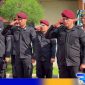Caption: seluruh petugas Lapas Narkotika Pamekasan saat melaksanakan apel siaga pengamanan perayaan natal dan tahun baru 2025.