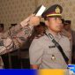 Caption: prosesi pengambilan sumpah Kasat Lantas Polres Sampang yang baru (AKP Sigit Ekan Sahudi). 