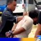 Caption: screenshot video viral terduga pelaku pencurian saat diamankan warga dengan kondisi tangan terikat, (dok. regamedianews). 