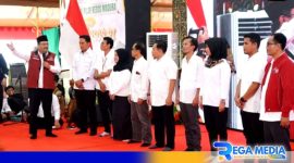 Caption: Menteri Sosial Republik Indonesia Saifullah Yusuf, disaat acara dialog interaktif di Pendopo Agung Bangkalan.