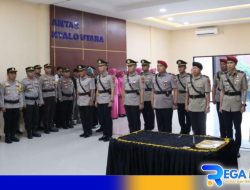 Polres Gorontalo Utara Gelar Sertijab 7 Pejabat Utama