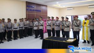 Polres Gorontalo Utara Gelar Sertijab 7 Pejabat Utama