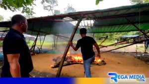Polisi Bubarkan Sabung Ayam Modung Bangkalan