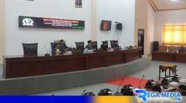 Caption: berlangsungnya rapat paripurna penetapan Bupati-Wabup terpilih di Gedung Graha Paripurna DPRD Sampang, (dok. regamedianews). 