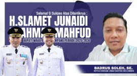 Caption: ucapan selamat dari Ketua Korcam Jimad Sakteh Kecamatan Omben Kabupaten Sampang, (Badrus Soleh, SE). 