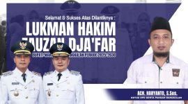 Caption: ucapan selamat dan sukses dari Ach.Haryanto Ketua DPD Genta Pangan Bangkalan, (dok. regamedianews). 