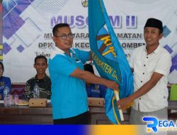 Tongkat Estafet Kepemimpinan KNPI Kecamatan Omben Berganti