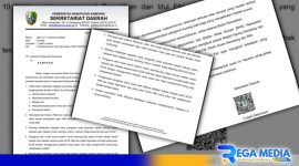 Caption: Surat Edaran yang dikeluarkan Pemkab Sampang perihal himbauan selama bulan suci ramadhan 1446 hijriyah, (dok. regamedianews). 