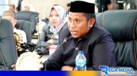 Caption: anggota DPRD Gorut dari Fraksi Golkar, Lukum Diko, (dok. regamedianews). 
