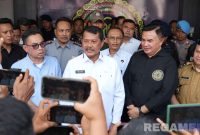 Caption: Direktur Jenderal Pemasyarakatan (Dirjenpas) Mashudi, saat diwawancara awak media. 