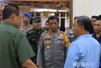 Caption: Kapolda Gorontalo saat kunjungan ke Gorontalo Utara menjelang PSU Pilkada, (dok. regamedianews). 