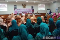 Caption: berlangsungnya bimtek perempuan dan dunia usaha antikorupsi, di aula Sekretariat Daerah Kabupaten Sampang, (dok. regamedianews). 