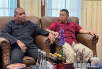 Caption: estafet kunjungan, Kalapas Narkotika Pamekasan (Kusnan) saat kunjungan ke kantor Lapas IIA Pamekasan. 