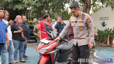 Polres Bangkalan Kembalikan Motor Warga Banyuwangi