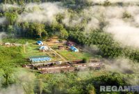 Caption: Desa Bumi Bahari Kecamatan Popayato Kabupaten Pohuwato, (dok. regamedianews). 