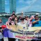 Caption: Pengusaha LPPM Uniska saat berada di Marlion Park Singapura, (dok. regamedianews). 