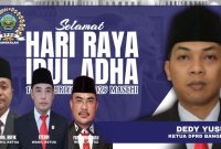 Caption: pamflet ucapan selamat hari raya Idul Adha 1446 hijriyah dari DPRD Bangkalan, (dok. regamedianews). 