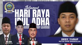 Caption: pamflet ucapan selamat hari raya Idul Adha 1446 hijriyah dari DPRD Bangkalan, (dok. regamedianews). 