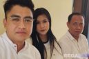 Caption: korban penganiayaan (Veriska Zahratus Shita) didampingi dua kuasa hukumnya saat di Mapolres Sampang, (dok. regamedianews). 