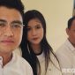 Caption: korban penganiayaan (Veriska Zahratus Shita) didampingi dua kuasa hukumnya saat di Mapolres Sampang, (dok. regamedianews). 