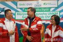 Caption: Direktur Kepesertaan BPJS Ketenagakerjaan (Pramudya Iriawan Buntoro) bersama Menteri Koperasi dan UKM Republik Indonesia (Maman Abdurrahman) dan Country Managing Director Grab Indonesia (Neneng Goenadi). 