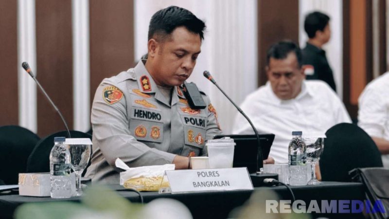 Caption: Kapolres Bangkalan (AKBP Hendro Sukmono). 