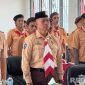 Caption: Kalapas Narkotika Pamekasan bersama Kwarcab Gerakan Pramuka, mengikuti zoom dengan Menteri Imipas dalam kegiatan Perkemahan Satya Dharma Bhakti Pemasyarakatan. 