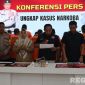 Caption: Polres Pamekasan saat gelar konferensi pers ungkap 7 kasus narkoba dan menangkap 17 pelaku, (dok. regamedianews). 