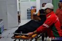 Caption: jenazah Naufaluddin Hanif atlet sambo asal Bangkalan saat berada di RSUD Kepanjen Malang, (dok. regamedianews). 