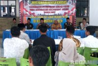 Caption: Musyawarah Desa Khusus dalam pembentukan pengurus Koperasi Desa Merah Putih Rongdalam, (dok. regamedianews). 