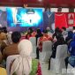 Caption: Bupati Sampang sampaikan sambutan, saat terima kunjungan kerja Menkes RI, di Pendopo Trunojoyo, (dok. regamedianews). 