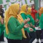 Caption: antusias ibu-ibu PIPAS korwil Madura saat mengikuti senam bersama Ketua PIPAS Jatim, di Lapas Narkotika Pamekasan. 