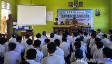 Caption: berlangsungnya sosialisasi P4GN kepada pelajar SMAN 3 Sampang dalam rangkaian MPLS, (dok. regamedianews). 