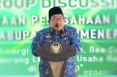 Caption: Wakil Bupati Sumenep KH.Imam Hasyim, saat sambutan dalam acara forum group discussion, (sumber foto: Sumenep.go.id). 