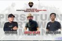 Caption: pamflet tiga calon ketua Persatuan Wartawan Sampang periode 2025-2027, (dok. regamedianews). 