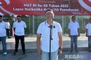 Caption: Kepala Lapas Narkotika Pamekasan (Kusnan), saat membuka Pekan Olahraga dalam memperingati HUT Kemerdekaan RI ke-80. 