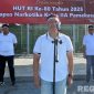 Caption: Kepala Lapas Narkotika Pamekasan (Kusnan), saat membuka Pekan Olahraga dalam memperingati HUT Kemerdekaan RI ke-80. 