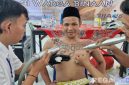 Caption: penghapusan tato warga binaan (narapidana) Rutan Sampang menggunakan metode teknik laser, (foto istimewa). 