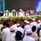 Caption: suasana khusyu' saat berlangsungnya pembacaan tahlil dan doa, di acara haul akbar di Ponpes Al-Ihsan Jrangoan, (dok. regamedianews). 