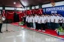 Caption: Bupati Sampang H. Slamet Junaidi saat mengukuhkan pengurus MCS, (dok. regamedianews). 