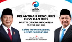 DPD Partai Gelora se-Jatim Resmi Dilantik